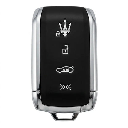 Maserati Hand-Stitched Alcantara Key Fob Cover – Rectangular Shield Fob