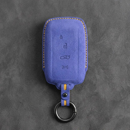 Maserati Hand-Stitched Alcantara Key Fob Cover – Rectangular Shield Fob