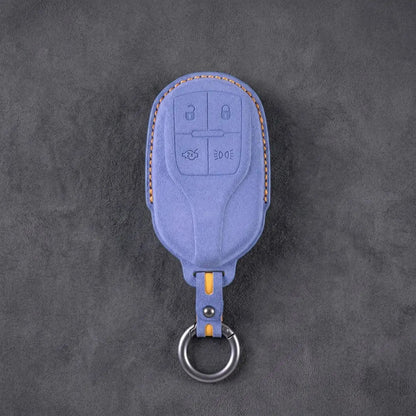 Maserati Hand-Stitched Alcantara Key Fob Cover – Shield 4-Button