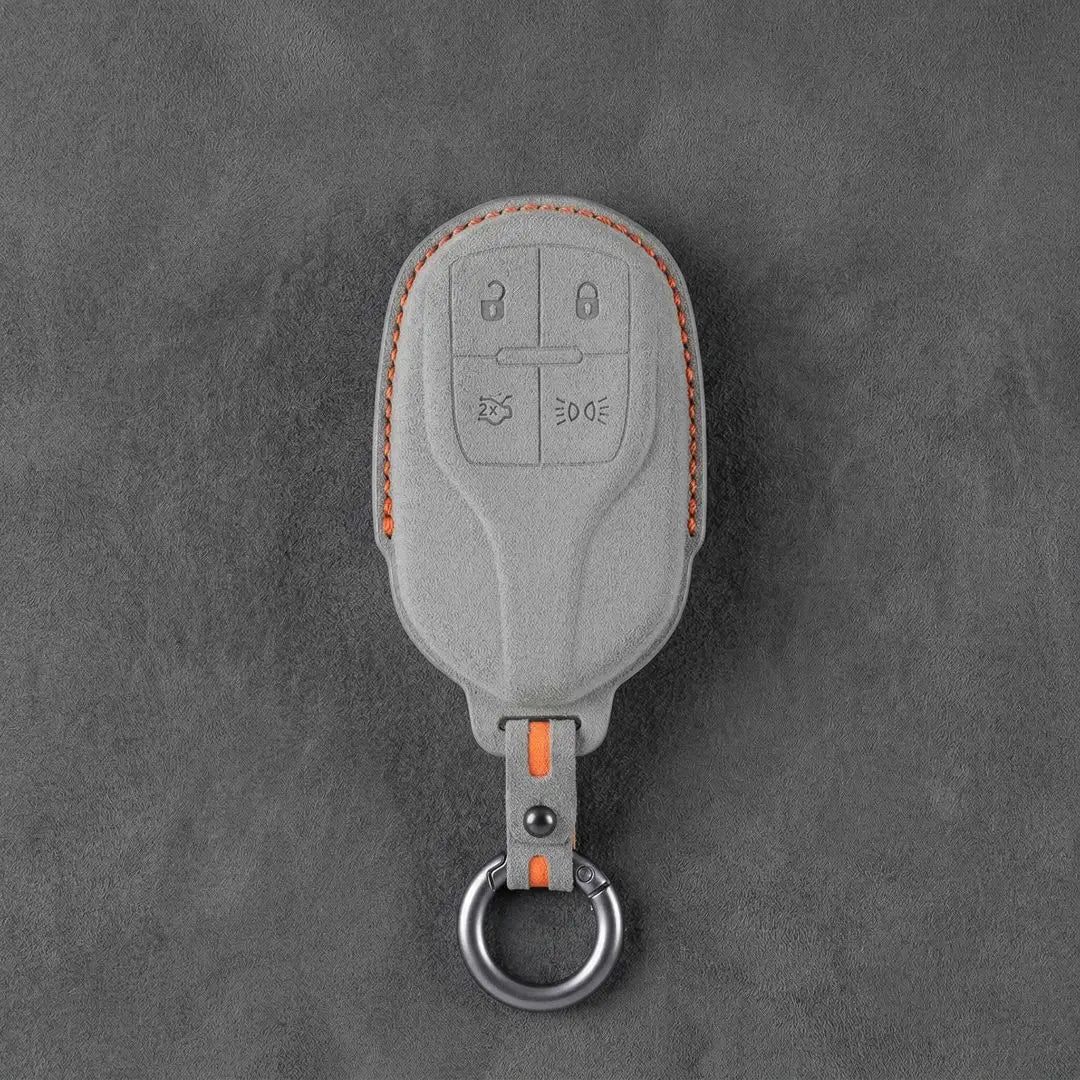 Maserati Hand-Stitched Alcantara Key Fob Cover – Shield 4-Button