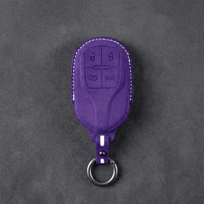 Maserati Hand-Stitched Alcantara Key Fob Cover – Shield 4-Button