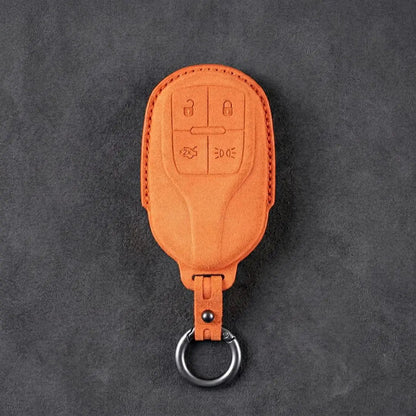 Maserati Hand-Stitched Alcantara Key Fob Cover – Shield 4-Button