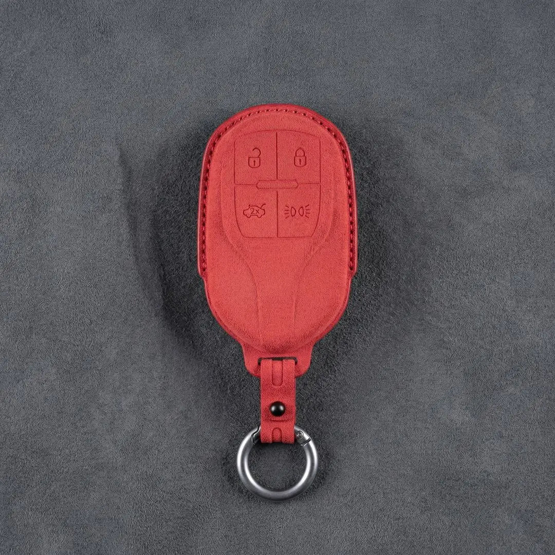 Maserati Hand-Stitched Alcantara Key Fob Cover – Shield 4-Button