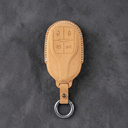 Maserati Hand-Stitched Alcantara Key Fob Cover – Shield 4-Button