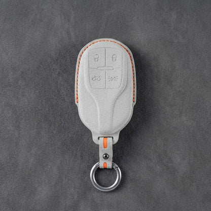 Maserati Hand-Stitched Alcantara Key Fob Cover – Shield 4-Button