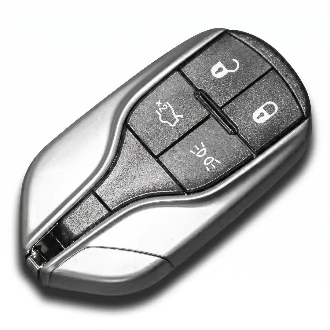 Maserati Hand-Stitched Alcantara Key Fob Cover – Shield 4-Button