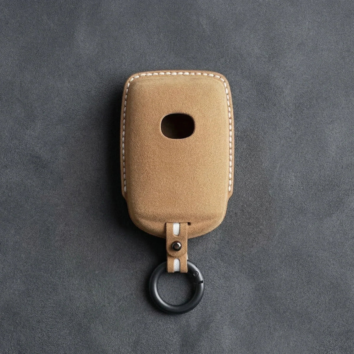 Mazda Hand-Stitched Alcantara Key Fob Cover – Side-Button Series