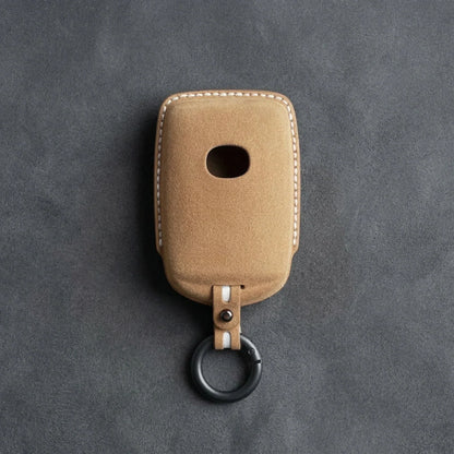 Mazda Hand-Stitched Alcantara Key Fob Cover – Side-Button Series