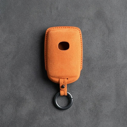 Mazda Hand-Stitched Alcantara Key Fob Cover – Side-Button Series