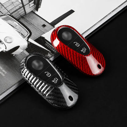 Mercedes-Benz Carbon Key Fob Cover – Contemporary 3-Button