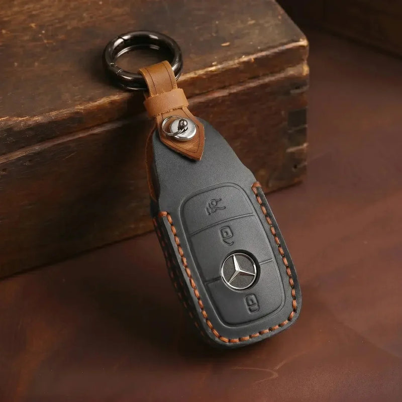 Mercedes-Benz Hand-Crafted Leather Key Fob Cover – Teardrop