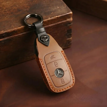 Mercedes-Benz Hand-Crafted Leather Key Fob Cover – Teardrop