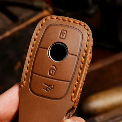 Mercedes-Benz Hand-Crafted Leather Key Fob Cover – Teardrop