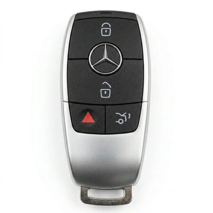 Mercedes-Benz Alcantara Key Fob - Chrome SmartKey 4-Button