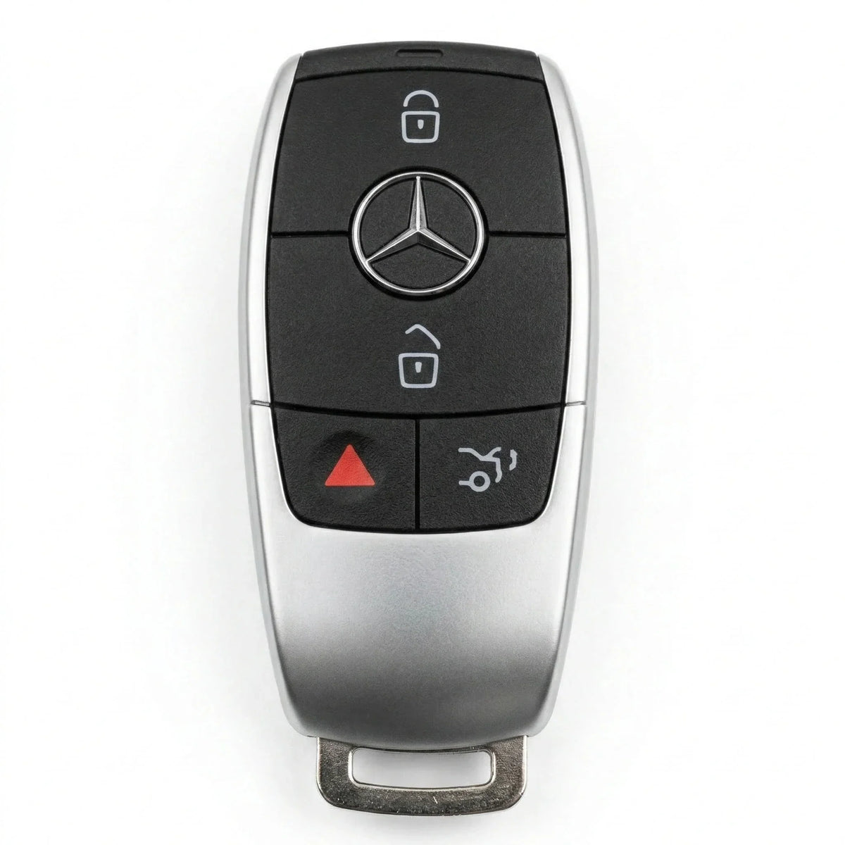 Mercedes-Benz Goatskin Key Fob Cover - Chrome SmartKey 4-Button