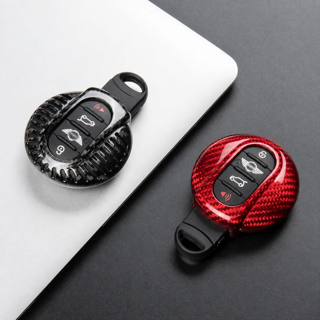 Mini Cooper Carbon Key Fob Cover – Circular Panic Smart Key