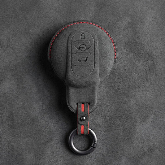 Mini Cooper Hand-Stitched Alcantara Key Fob Cover – Circular Smart Key