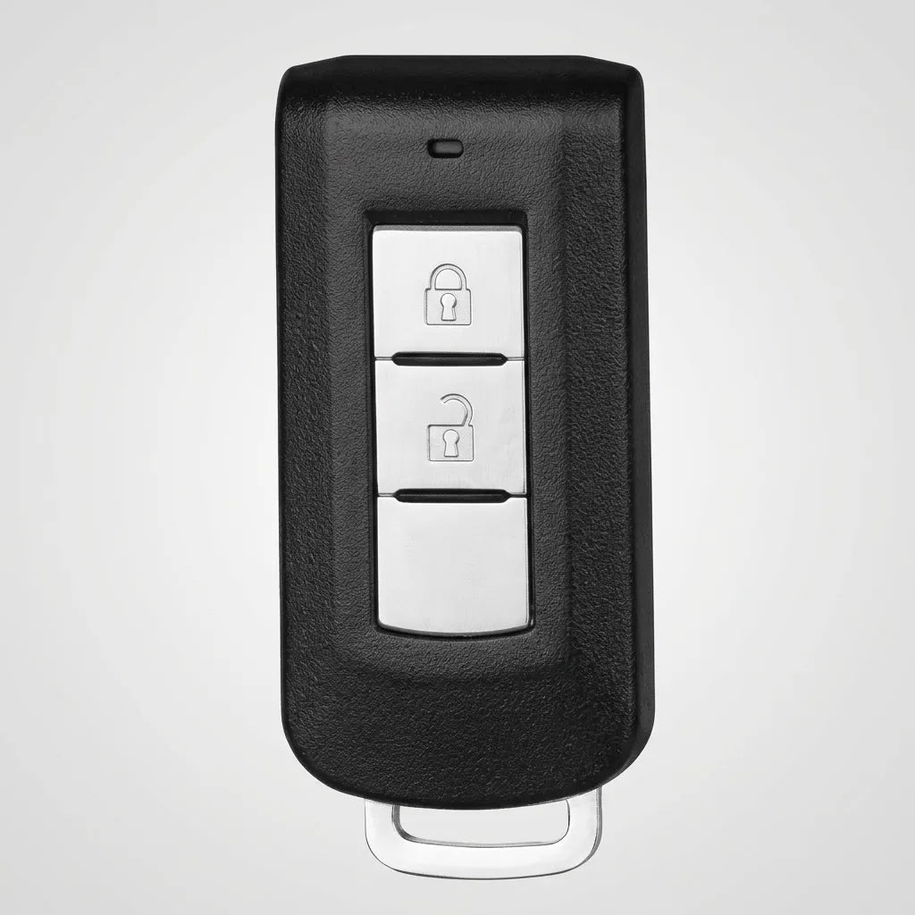 Mitsubishi Hand-Stitched Alcantara Key Fob Cover – Vertical 2-Button