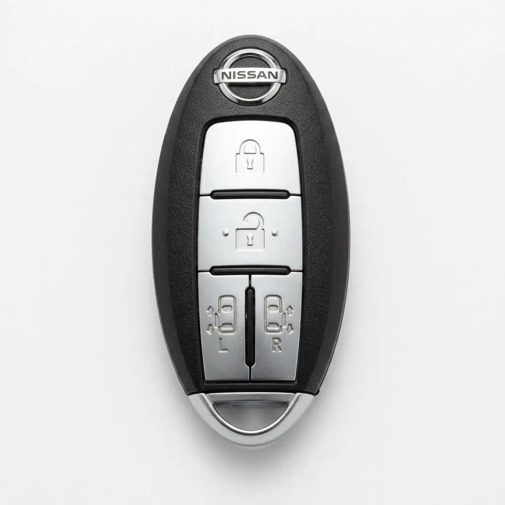 Nissan Hand-Stitched Alcantara Key Fob Cover – Oval Dual Sliding Doors