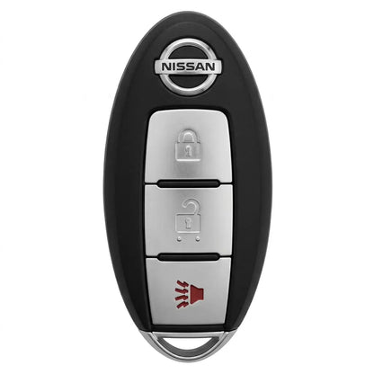 Nissan Hand-Stitched Alcantara Key Fob Cover – Oval 3-Button Panic