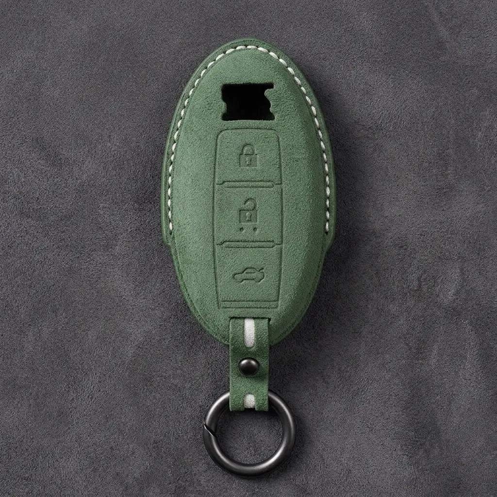 Nissan Hand-Stitched Alcantara Key Fob Cover – GT-R R35