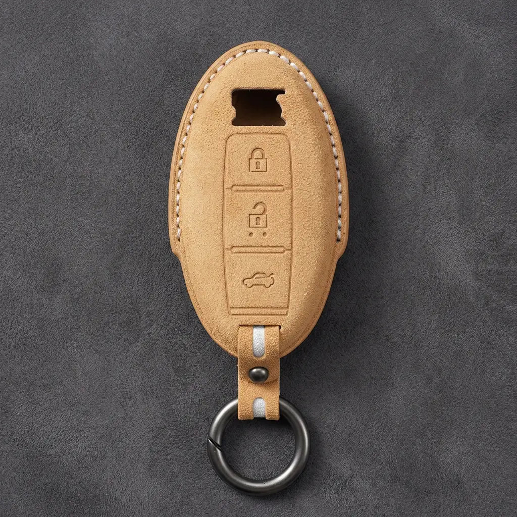 Nissan Hand-Stitched Alcantara Key Fob Cover – GT-R R35