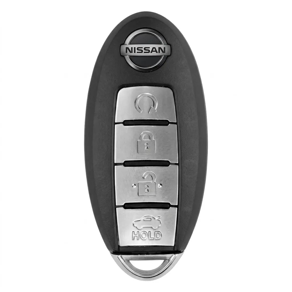 Nissan Hand-Stitched Alcantara Key Fob Cover – Oval 4-Button Remote Start