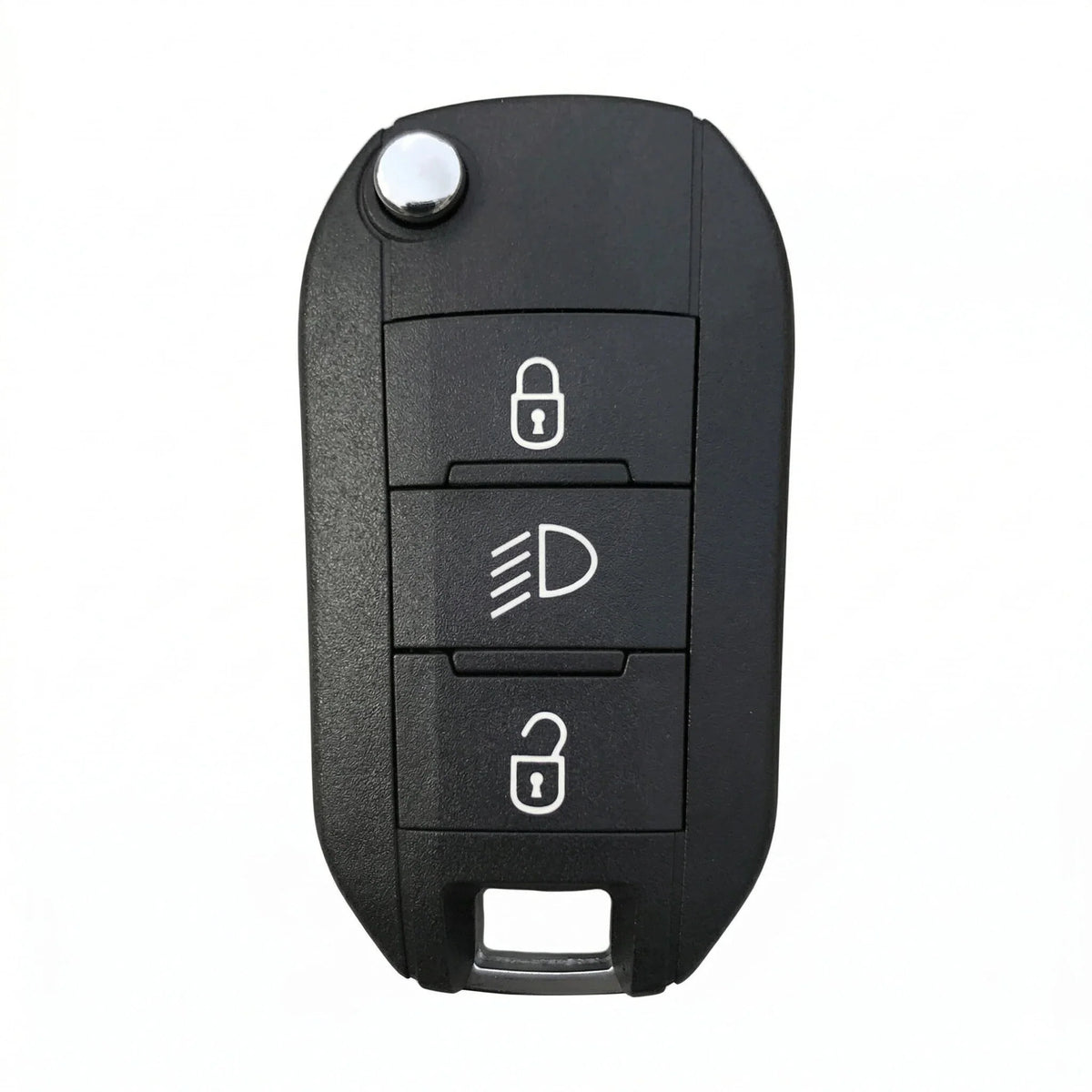 Peugeot Hand-Stitched Alcantara Key Fob Cover - Flip Key 3-Button