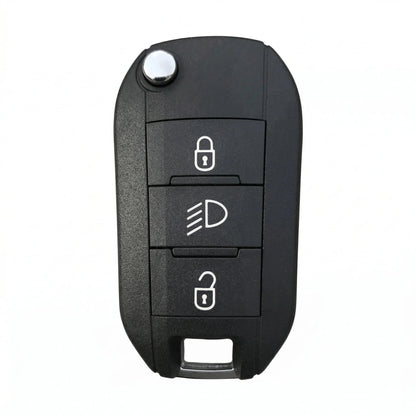 Peugeot Hand-Stitched Alcantara Key Fob Cover - Flip Key 3-Button