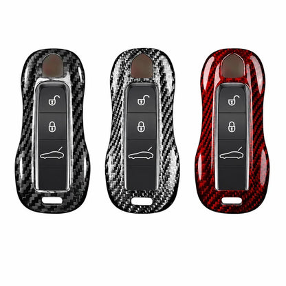 Porsche Carbon Key Fob Cover - Signature Car-Shape