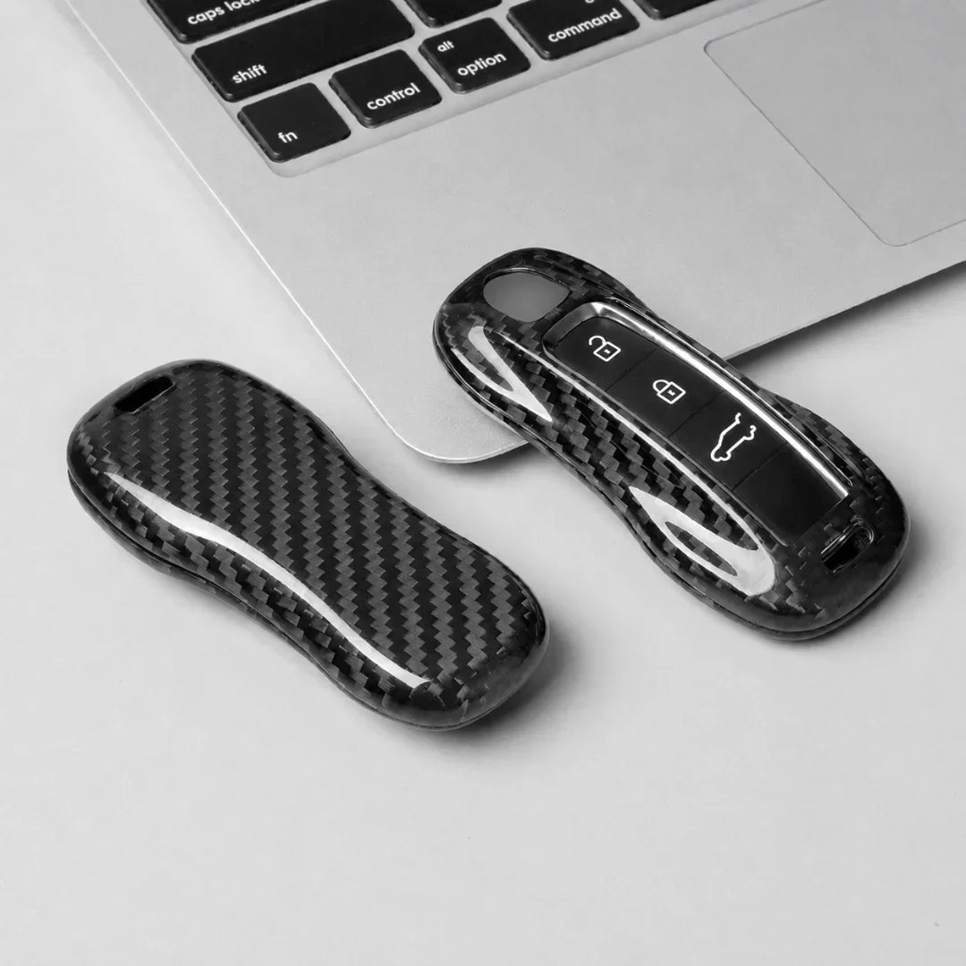 Porsche Carbon Key Fob Cover - Signature Car-Shape