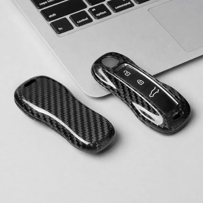Porsche Carbon Key Fob Cover - Signature Car-Shape