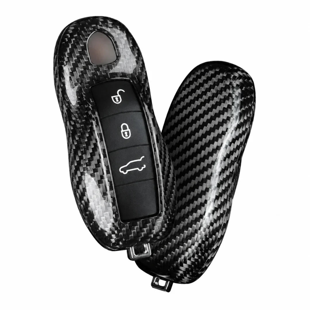 Porsche Carbon Key Fob Cover - Classic Car-Shape