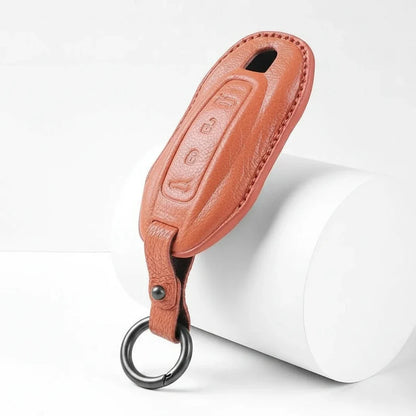 Porsche Goatskin Key Fob Cover - Slimline Car-Shape