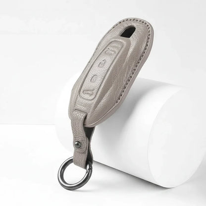 Porsche Goatskin Key Fob Cover - Slimline Car-Shape