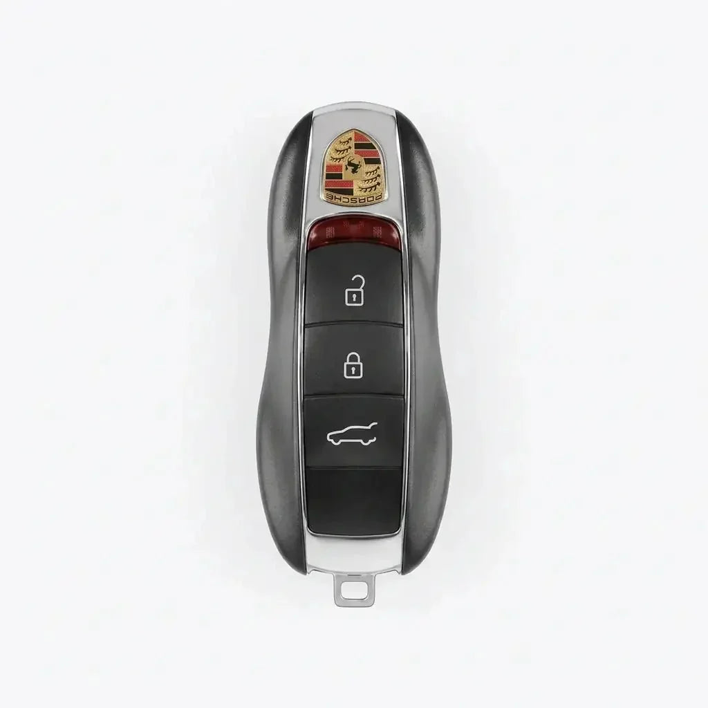Porsche Hand-Stitched Alcantara Key Fob Cover - Classic Car-Shape