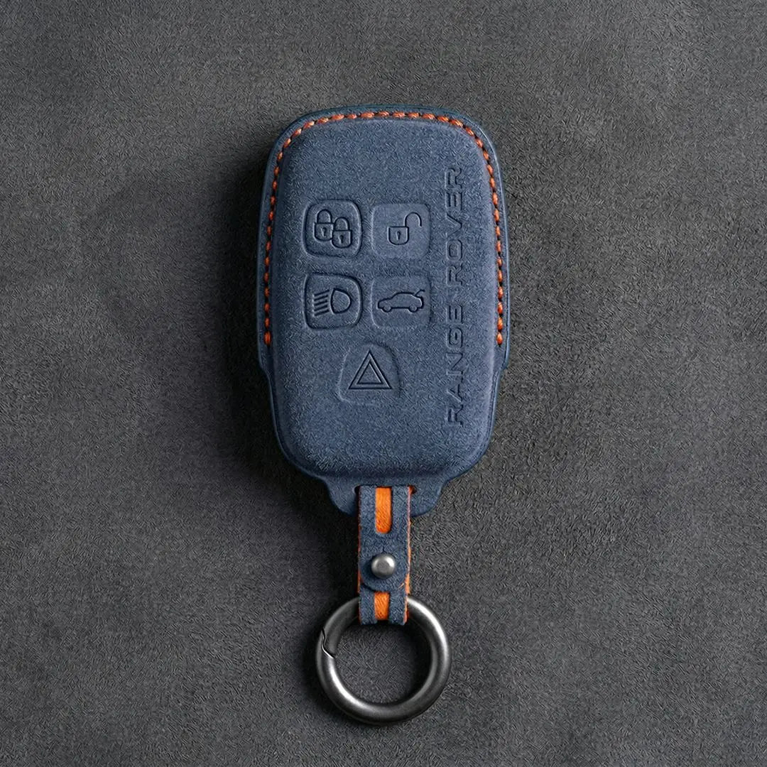 Range Rover Hand-Stitched Alcantara Key Fob Cover - Block 5-Button