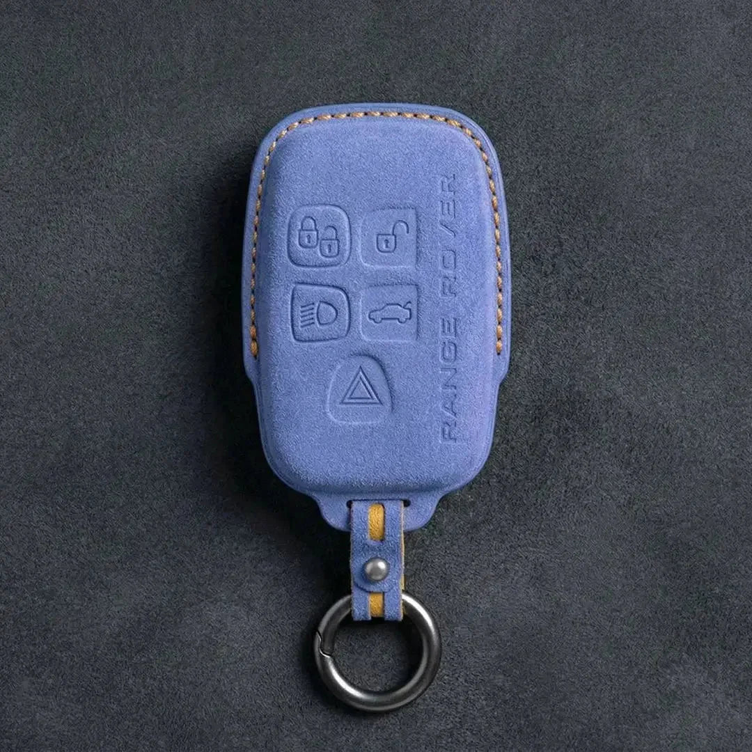 Range Rover Hand-Stitched Alcantara Key Fob Cover - Block 5-Button