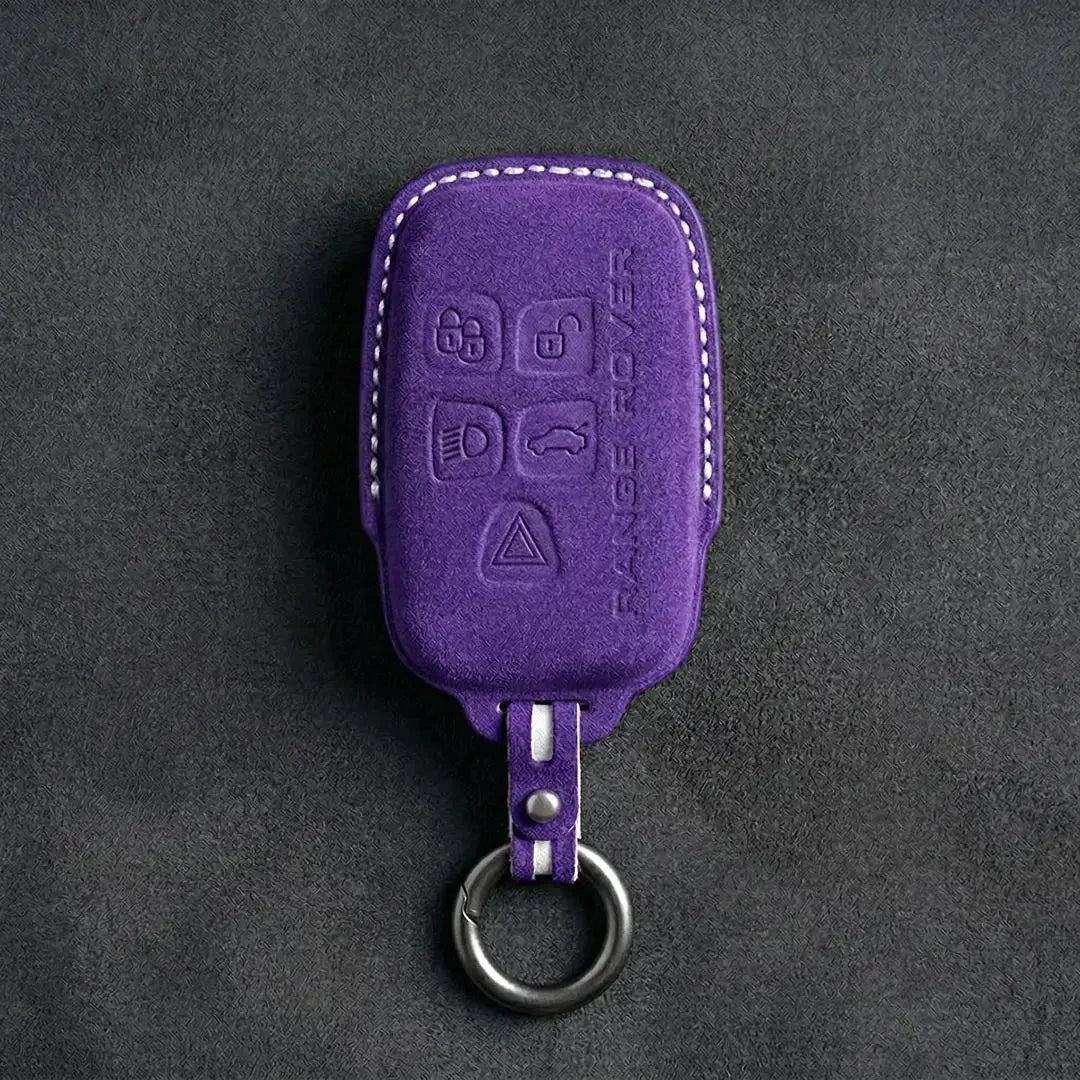 Range Rover Hand-Stitched Alcantara Key Fob Cover - Block 5-Button