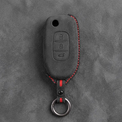 Renault Hand-Stitched Alcantara Key Fob Cover – Flip Key