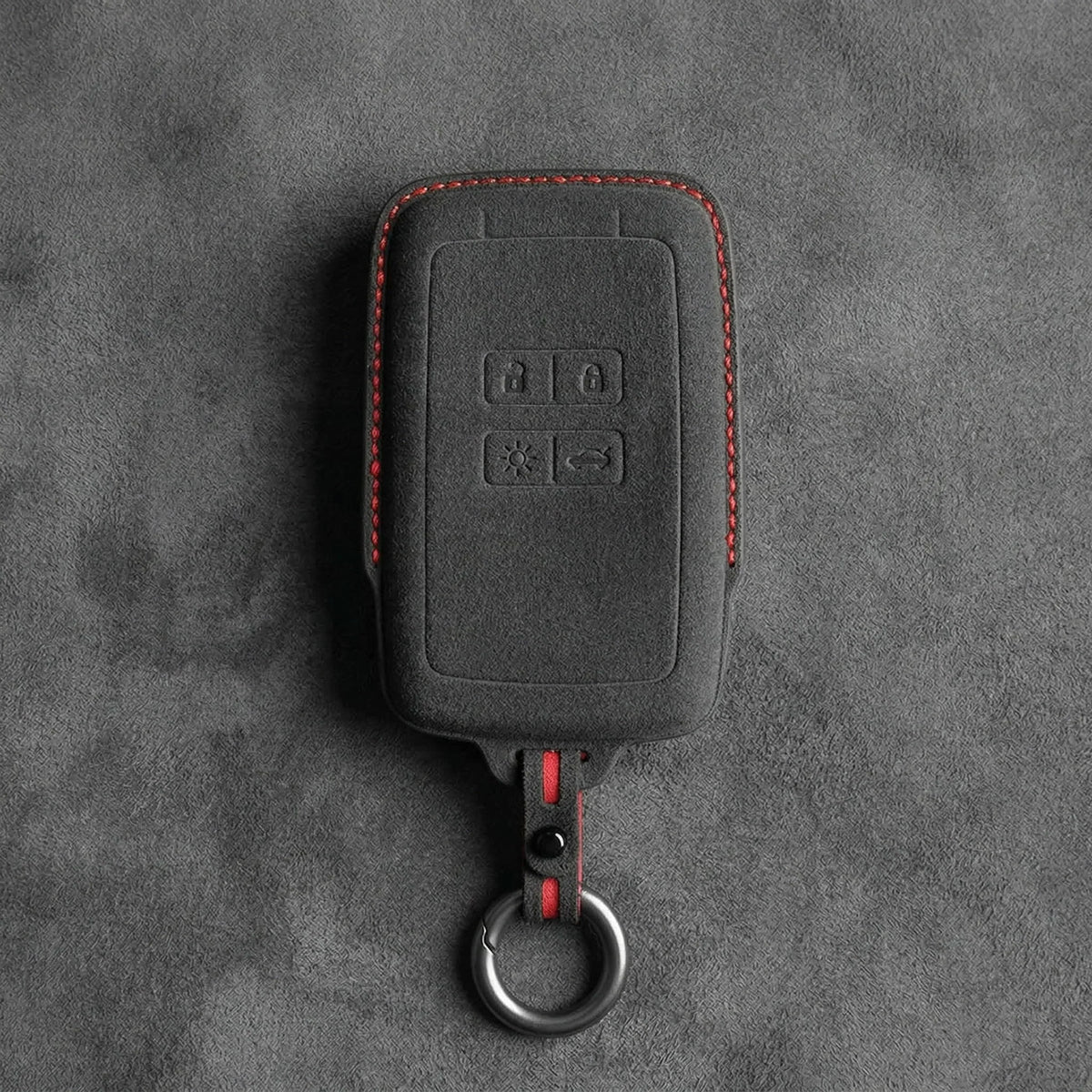 Renault Hand-Stitched Alcantara Key Fob Cover - Smart Card 4-Button