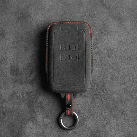 Renault Hand-Stitched Alcantara Key Fob Cover - Smart Card 4-Button