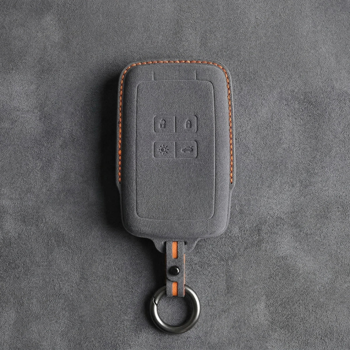 Renault Hand-Stitched Alcantara Key Fob Cover - Smart Card 4-Button