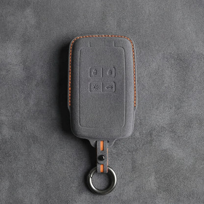 Renault Hand-Stitched Alcantara Key Fob Cover - Smart Card 4-Button