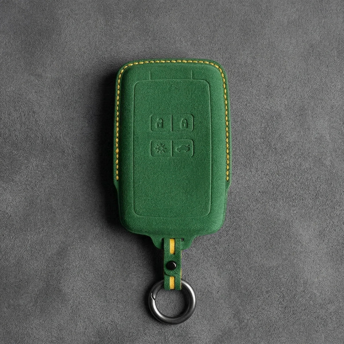 Renault Hand-Stitched Alcantara Key Fob Cover - Smart Card 4-Button