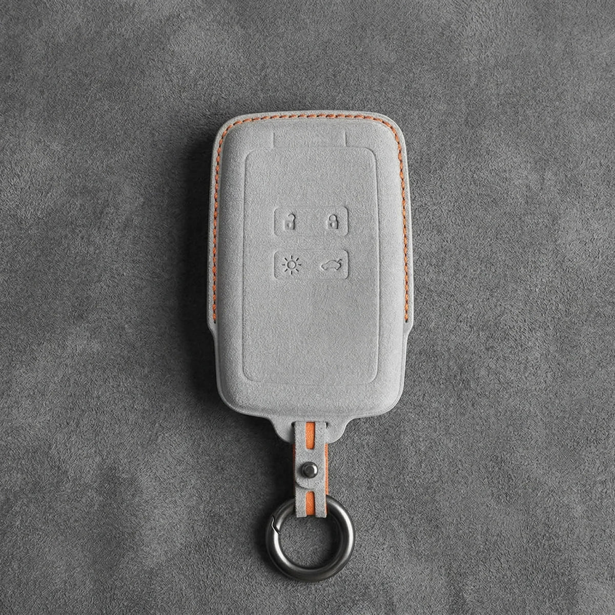 Renault Hand-Stitched Alcantara Key Fob Cover - Smart Card 4-Button