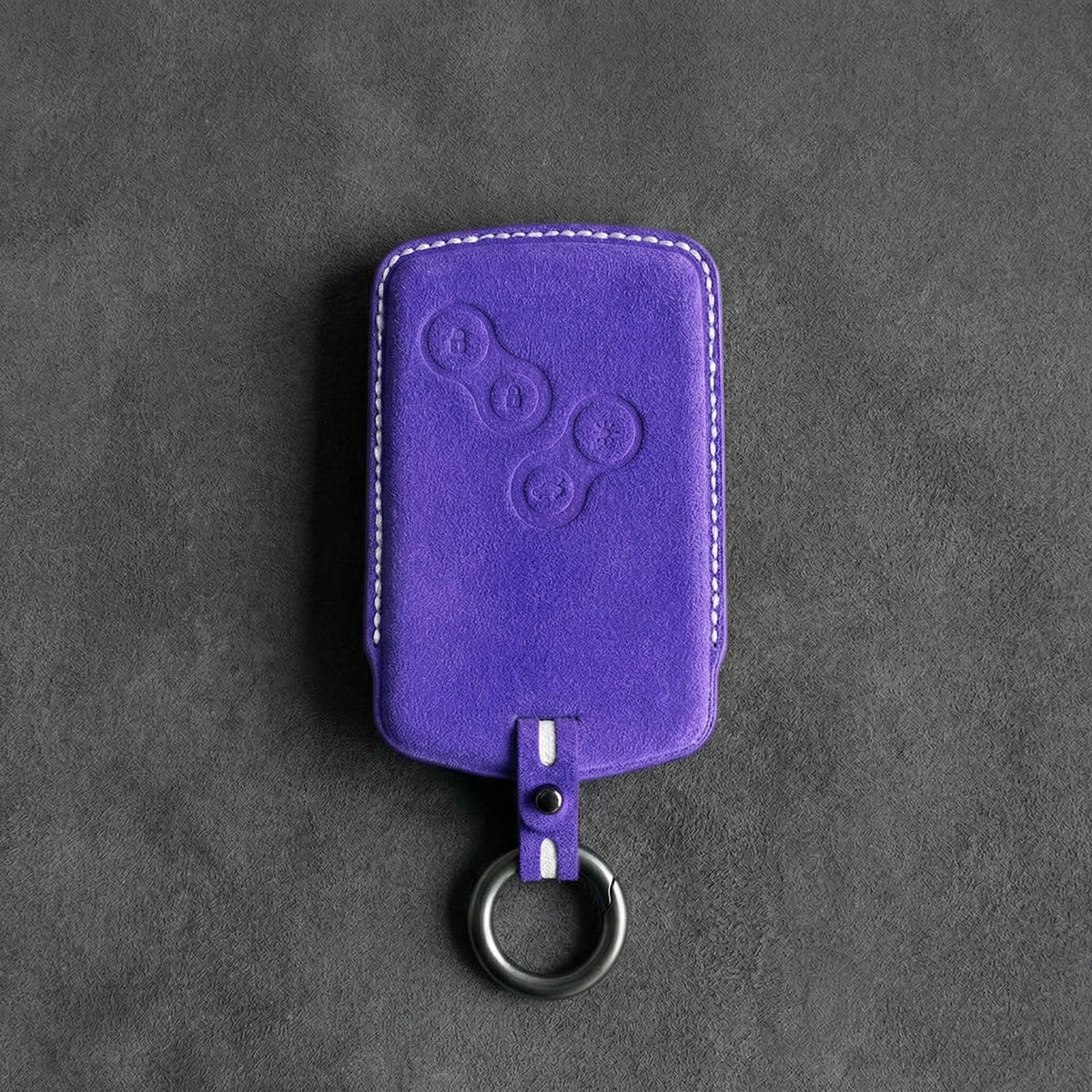Renault Hand-Stitched Alcantara Key Fob Cover – Smart Key Card