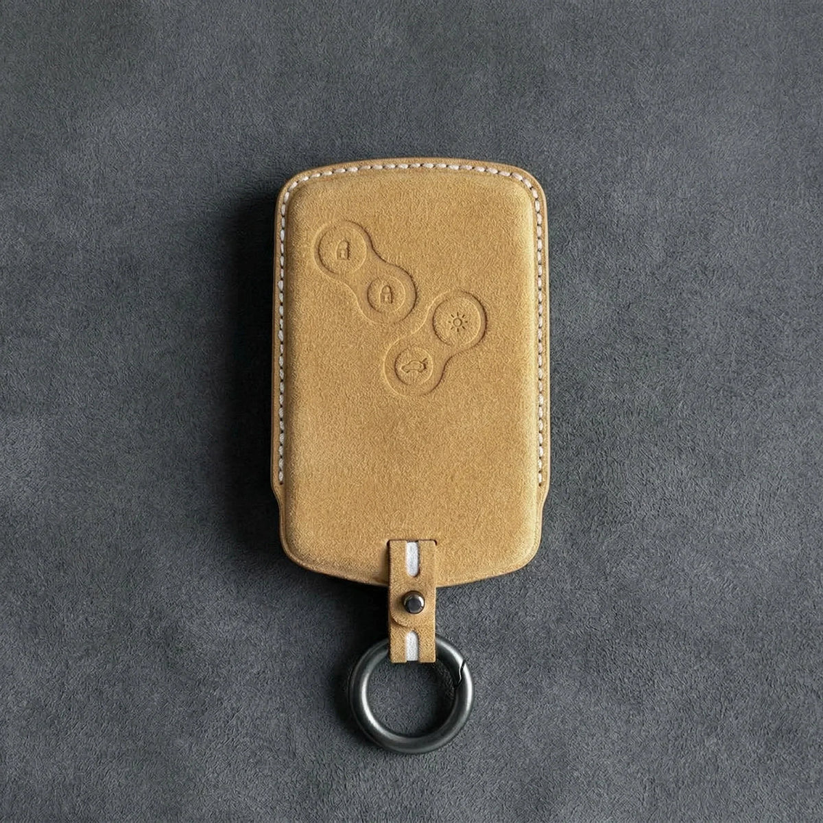 Renault Hand-Stitched Alcantara Key Fob Cover – Smart Key Card