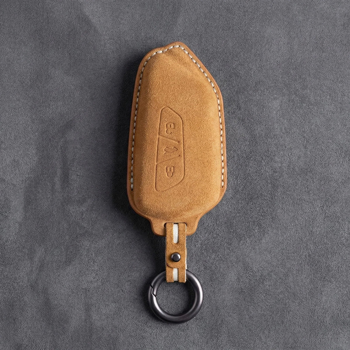 Seat Hand-Stitched Alcantara Key Fob Cover – Asymmetric Blade Key