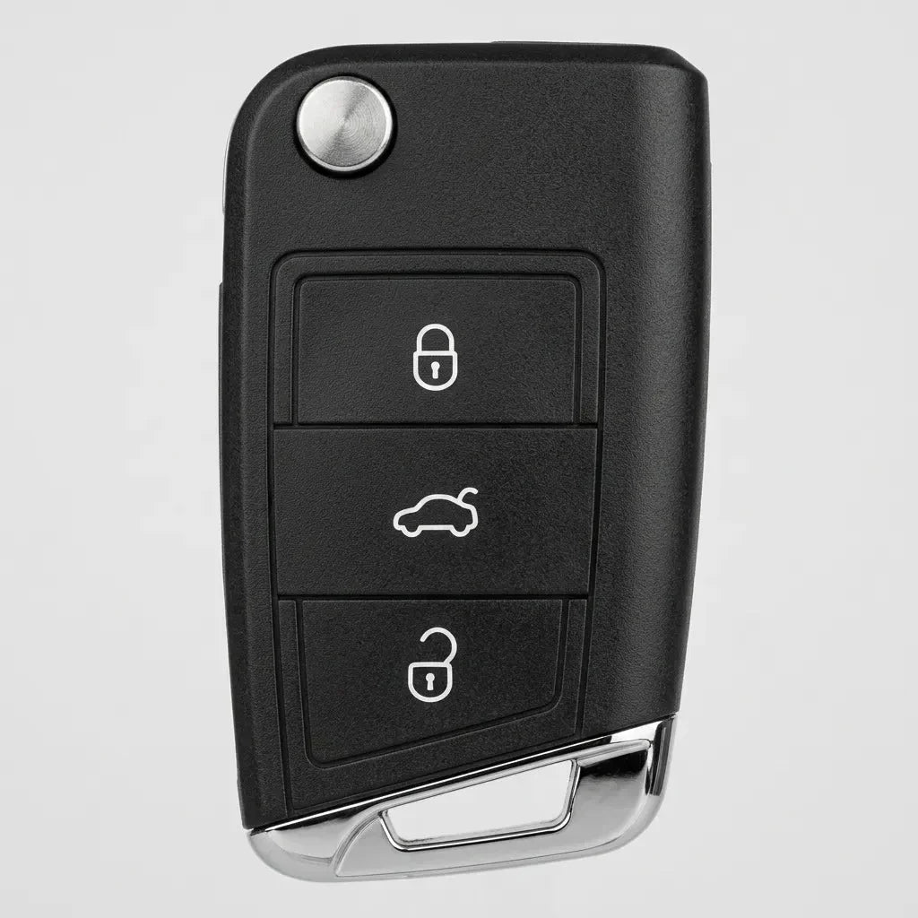 Seat Hand-Stitched Alcantara Key Fob Cover – Geometric Smart Key 3-Button